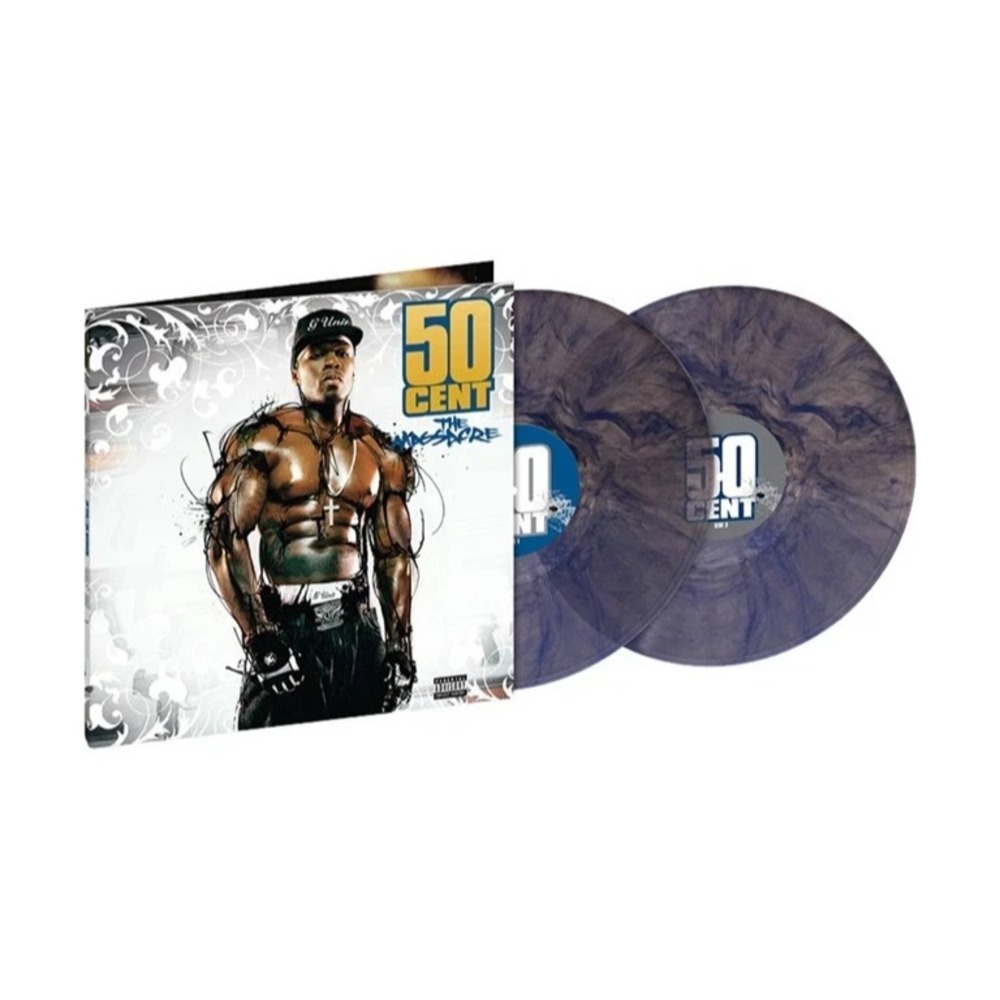 50 Cent The Massacre 2lp Blue Marble Vinyl Complex Exclusive 20th Anniversary